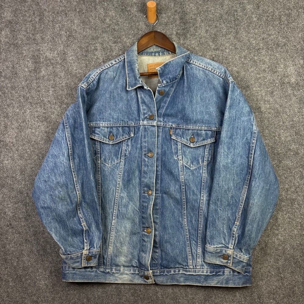 Levi's Denim Trucker Jacket Mens XL Blue Vintage 90s Made in USA 70506-0216